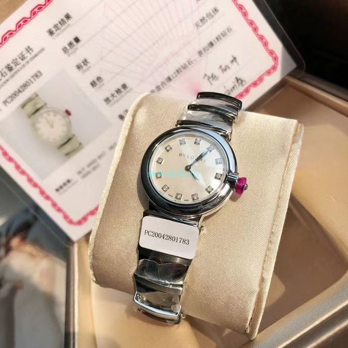 渠道真钻原单宝格丽LVCEA系列102196 LU28WSS/12女士腕表 / BG033