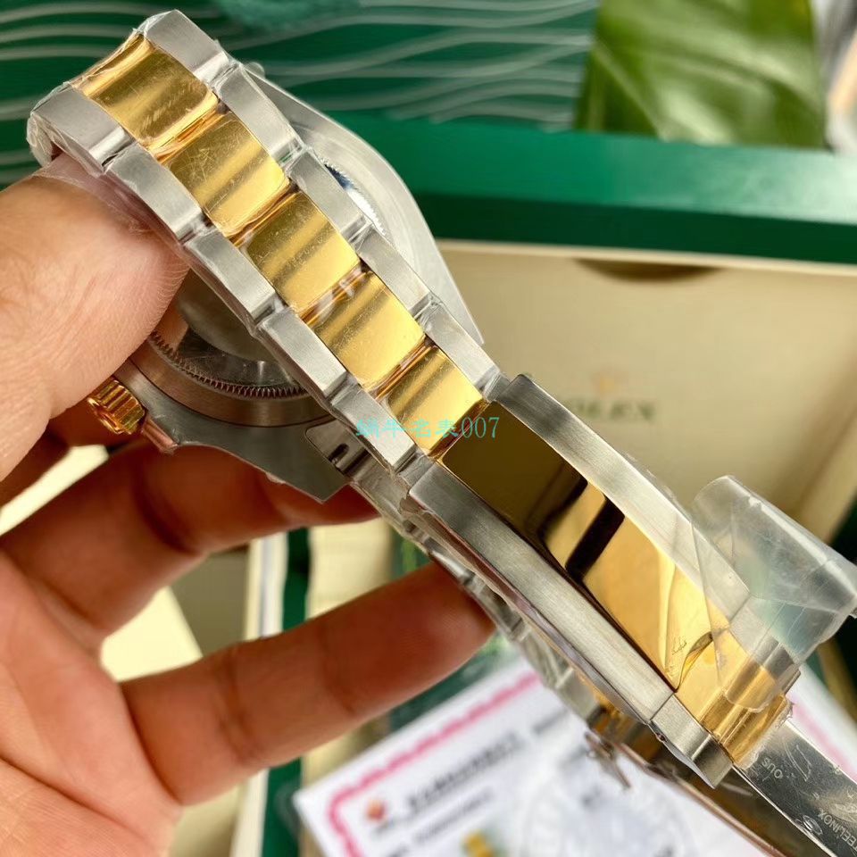 高端定制包金ETA机芯劳力士潜航者型116613LB-97203顶级复刻高仿 蓝盘腕表(间金蓝水鬼) / R597