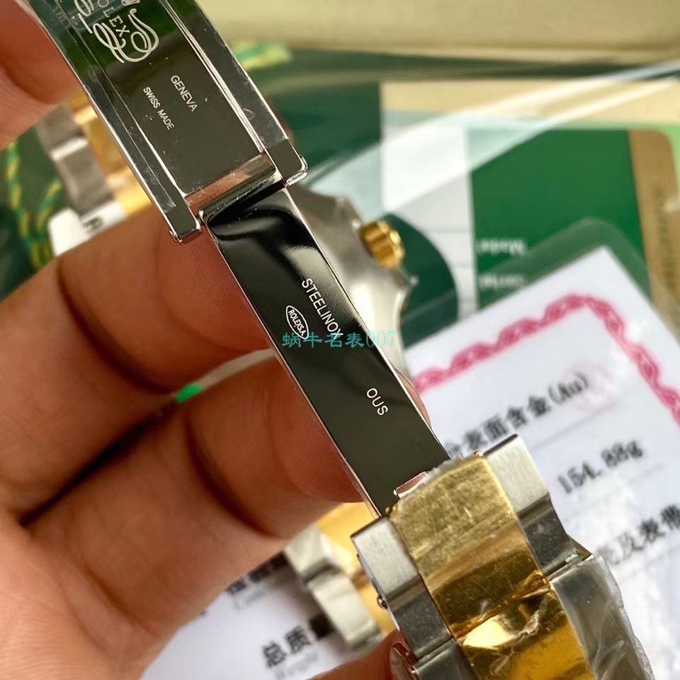 高端定制包金ETA机芯劳力士潜航者型116613LB-97203顶级复刻高仿 蓝盘腕表(间金蓝水鬼) / R597