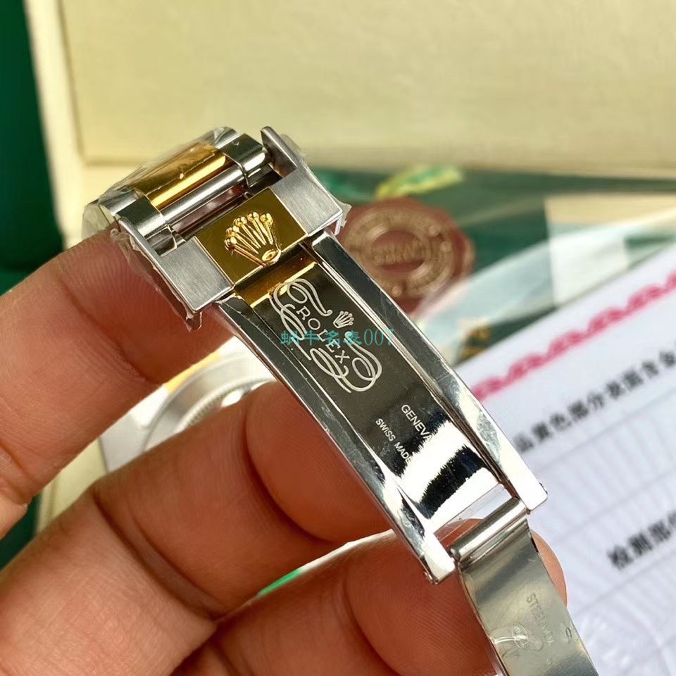 高端定制包金ETA机芯劳力士潜航者型116613-LN-97203复刻高仿间金黑水鬼黑盘腕表 / R596