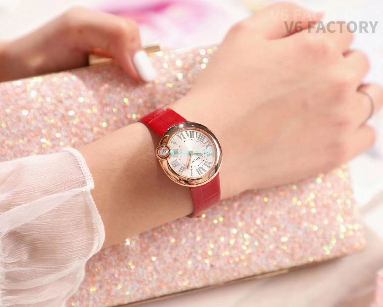 V6厂顶级复刻高仿手表卡地亚告白气球女装30毫米WGBL0005，WJBL0008腕表 / K277