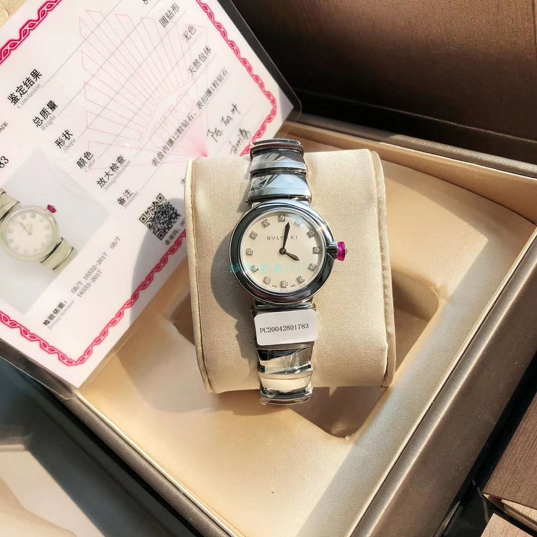 渠道真钻原单宝格丽LVCEA系列102196 LU28WSS/12女士腕表 / BG033