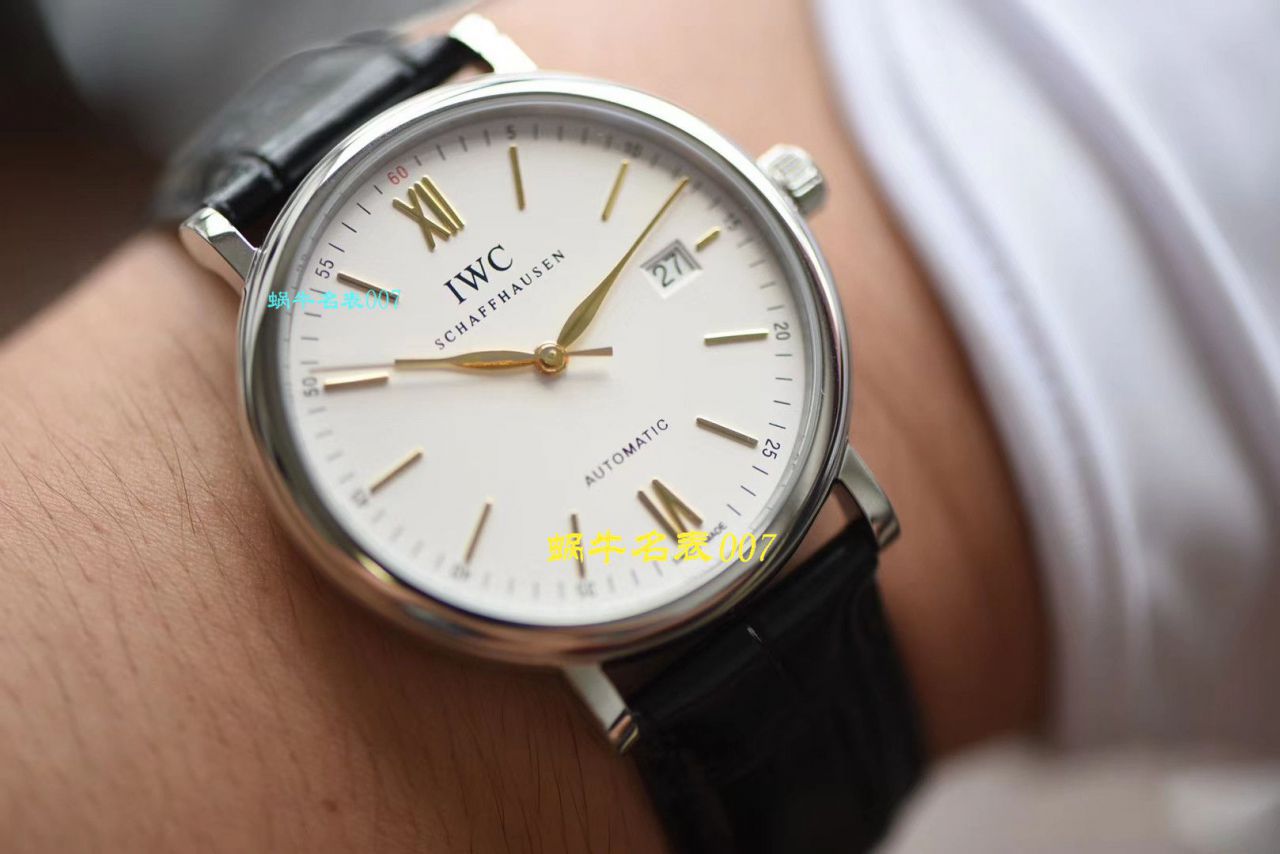 【视频评测最好的高精仿手表网站】V7厂万国柏涛菲诺系列IW356504腕表 / WG387V7