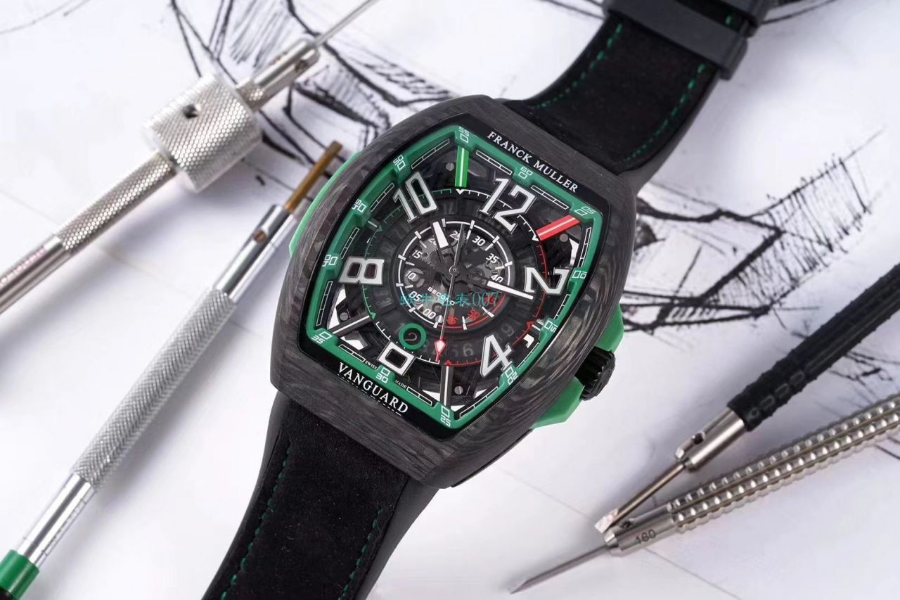 TW厂推出复刻高仿法穆兰碳纤维WPHH 2020 Vanguard™ Racing镂空系列腕表 / FL070