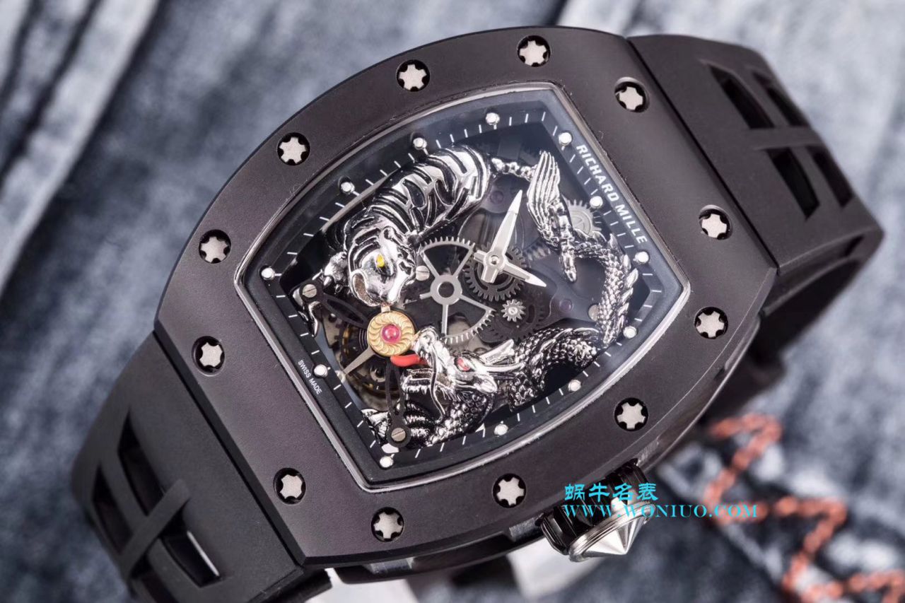 KV厂高仿RICHARD MILLE理查德米尔RM057 / RM051龙虎韩口进口陶瓷最强版 / KVRM051