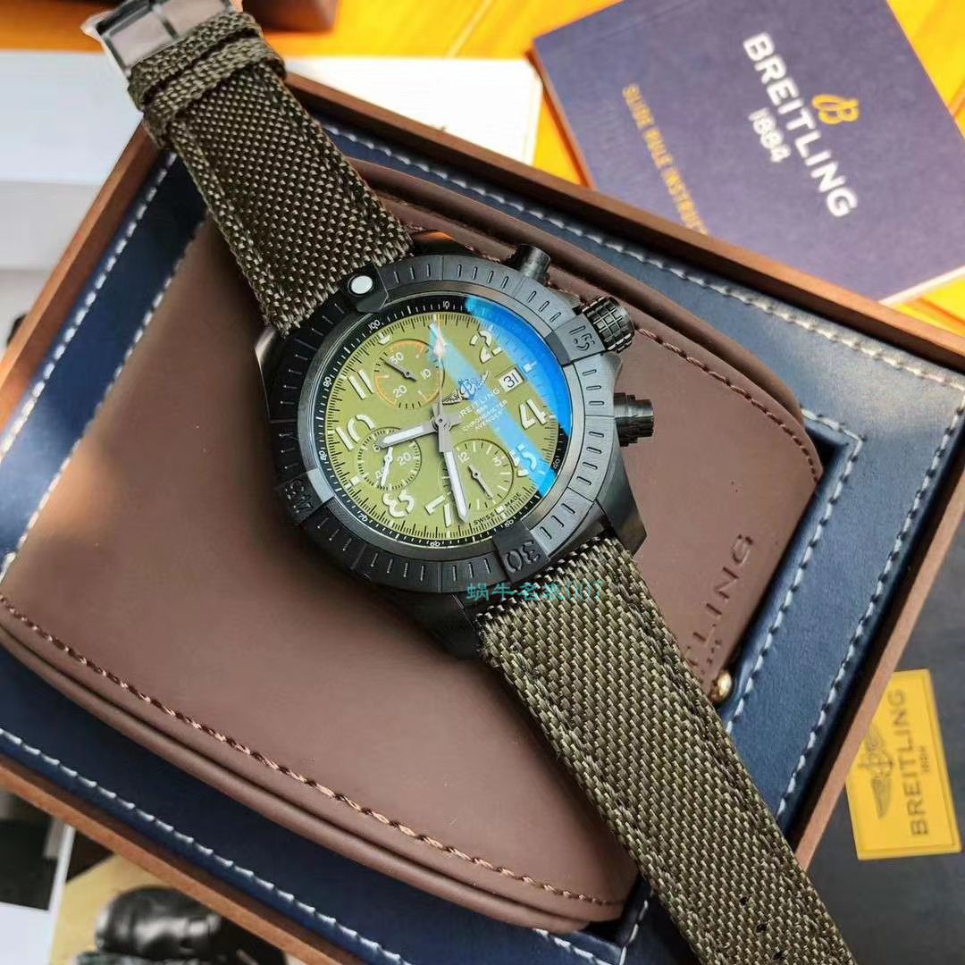 原单真瑞士ETA7750百年灵复仇者夜间任务计时腕表45系列V13317101L1X1腕表 