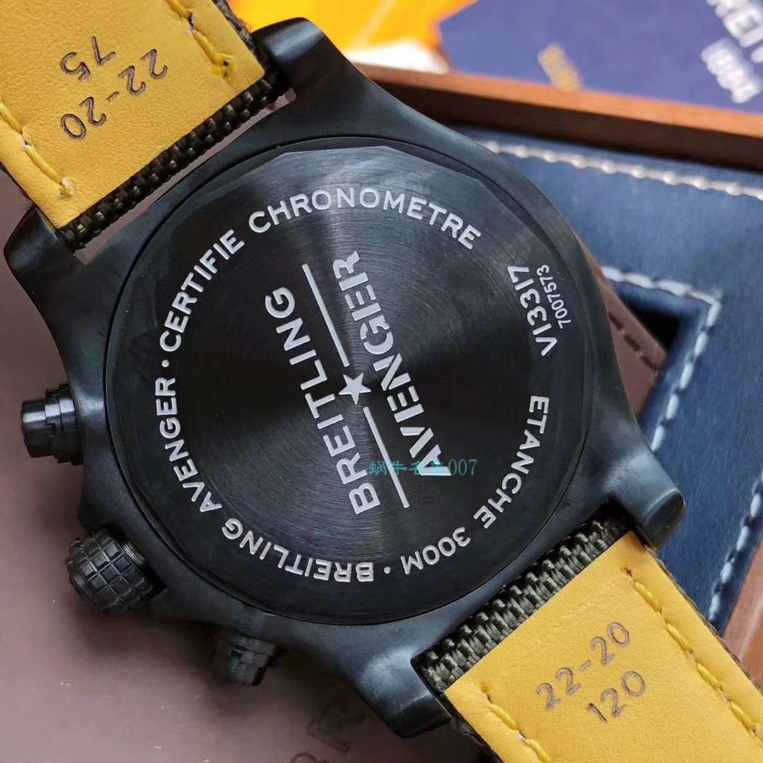 原单真瑞士ETA7750百年灵复仇者夜间任务计时腕表45系列V13317101L1X1腕表 