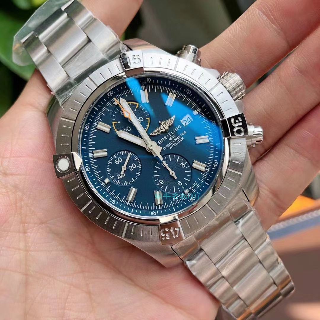 原单ETA7750百年灵复仇者计时腕表45系列A13317101B1A1腕表 / BL172