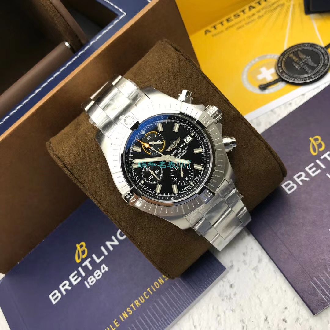 原单ETA7750百年灵复仇者计时腕表45系列A13317101B1A1腕表 / BL172