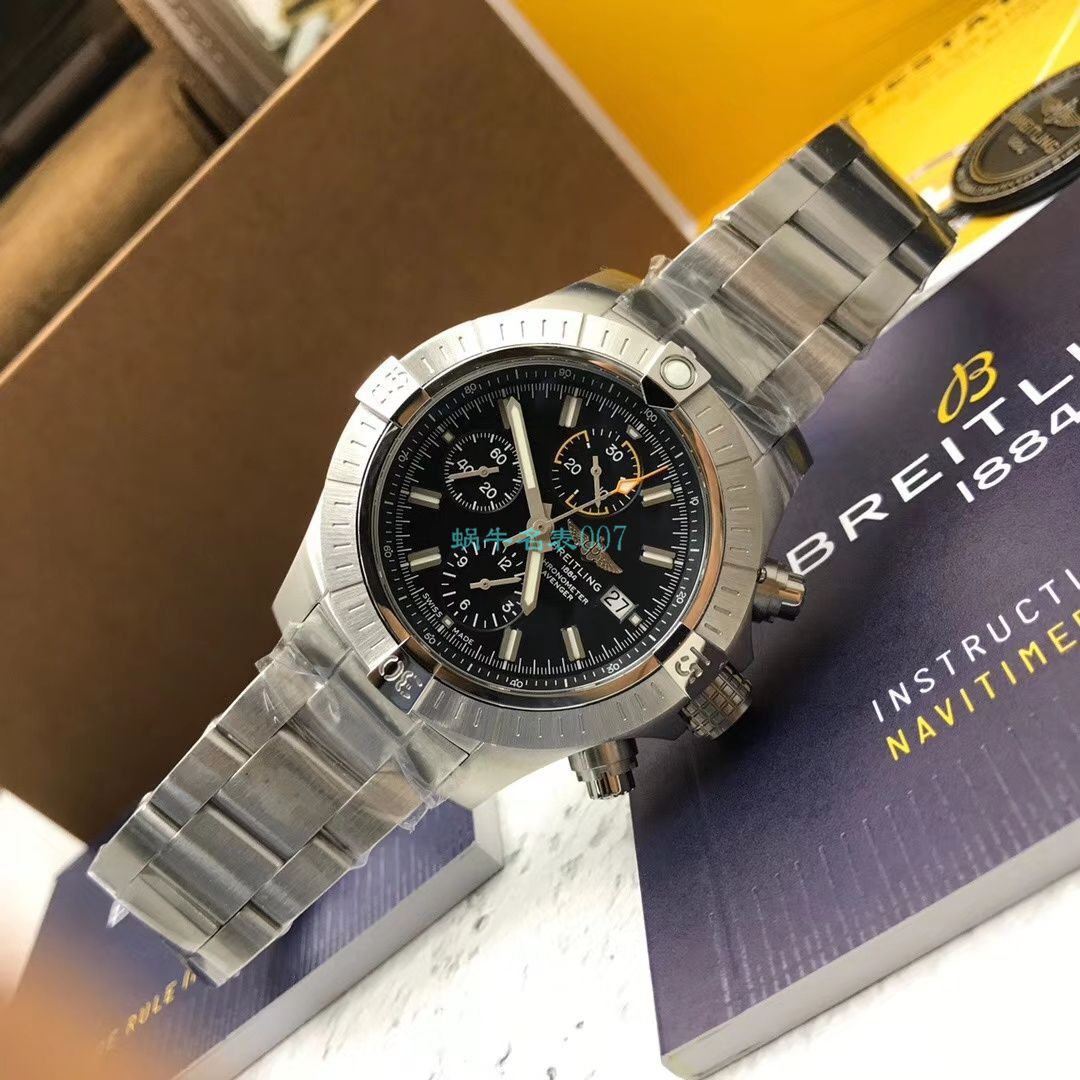 原单ETA7750百年灵复仇者计时腕表45系列A13317101B1A1腕表 / BL172