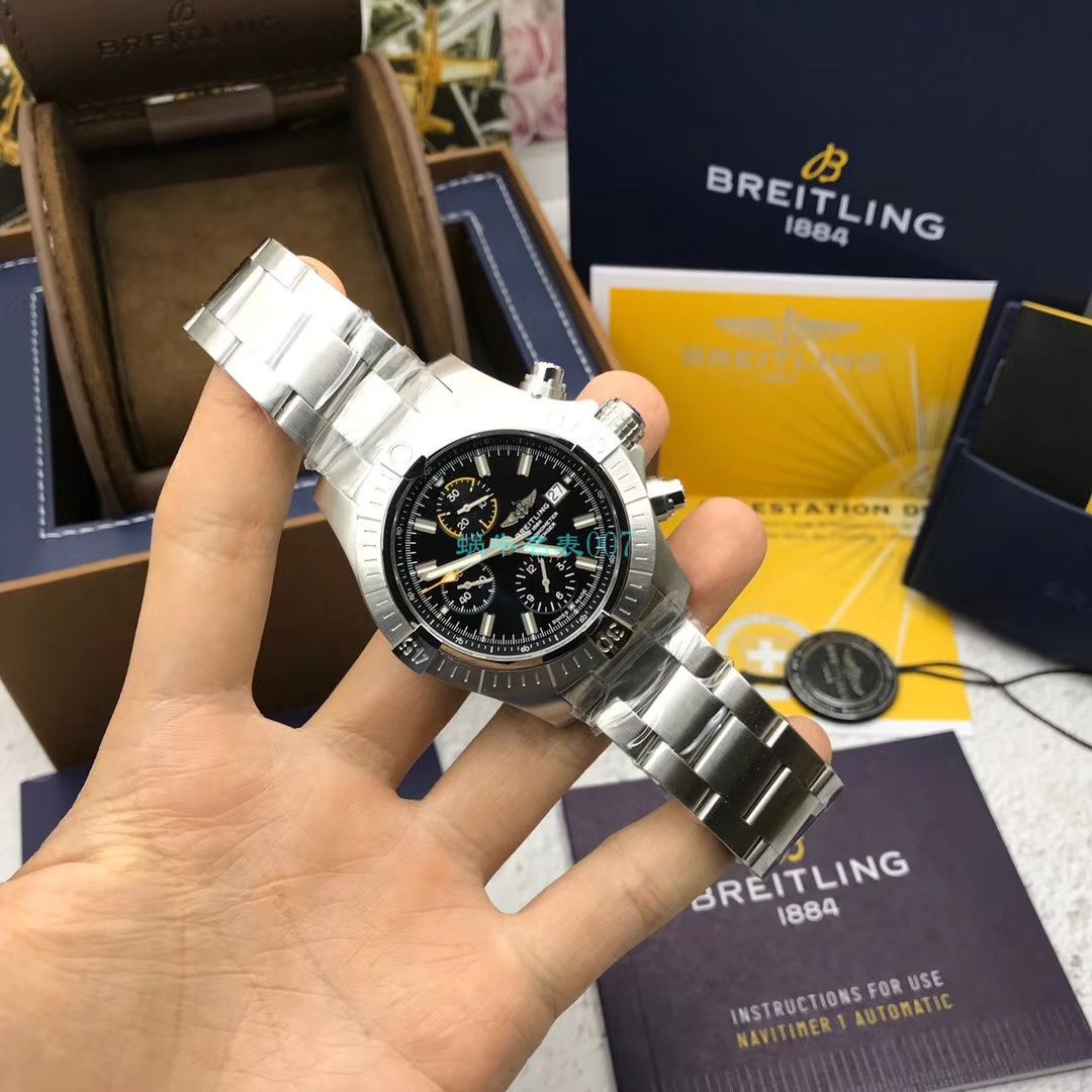 原单ETA7750百年灵复仇者计时腕表45系列A13317101B1A1腕表 / BL172