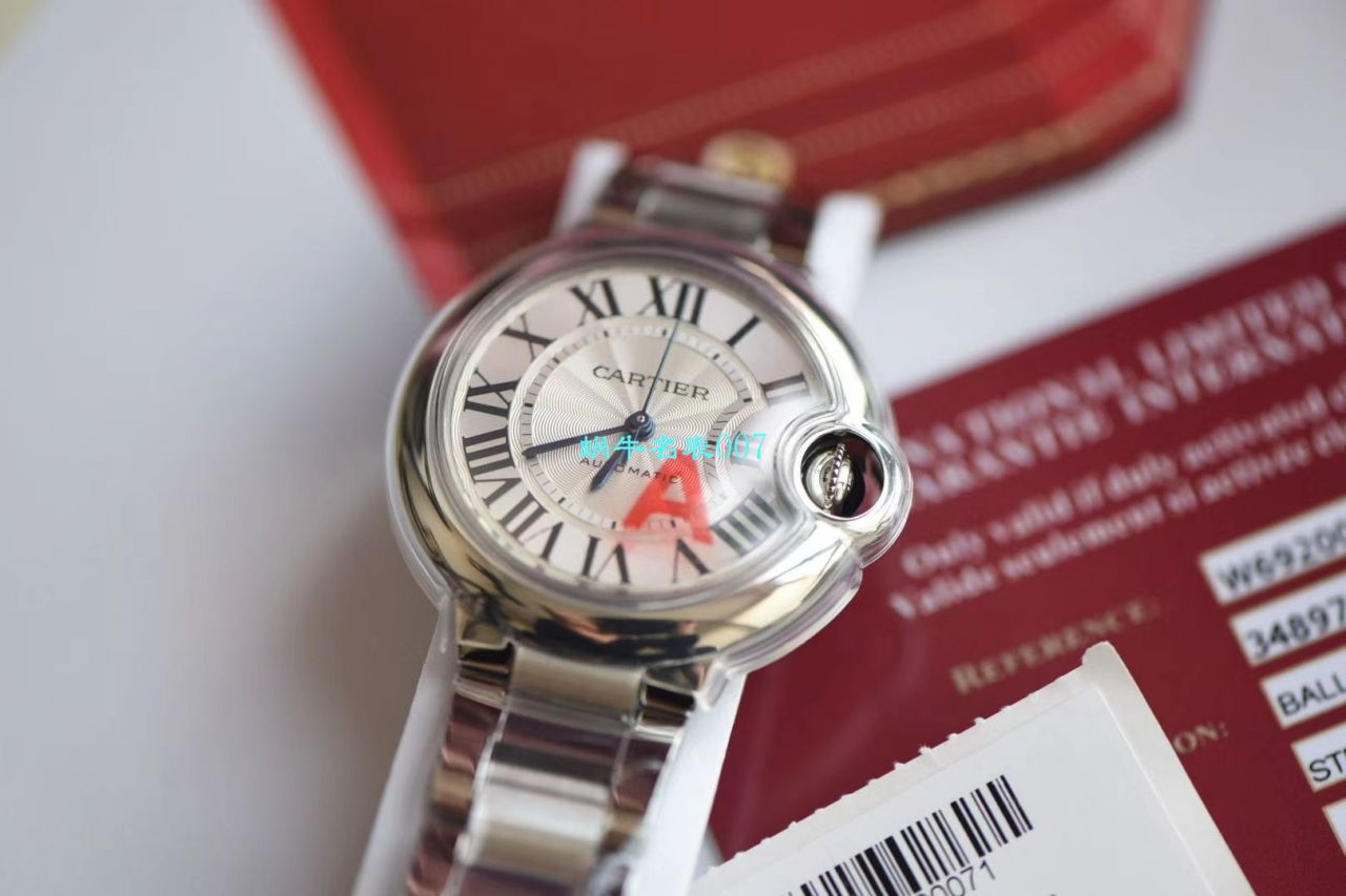 V6厂卡地亚蓝气球女表33,36毫米7K版本顶级复刻高仿最终版两档定制级别Cal.076自动机芯 / K278