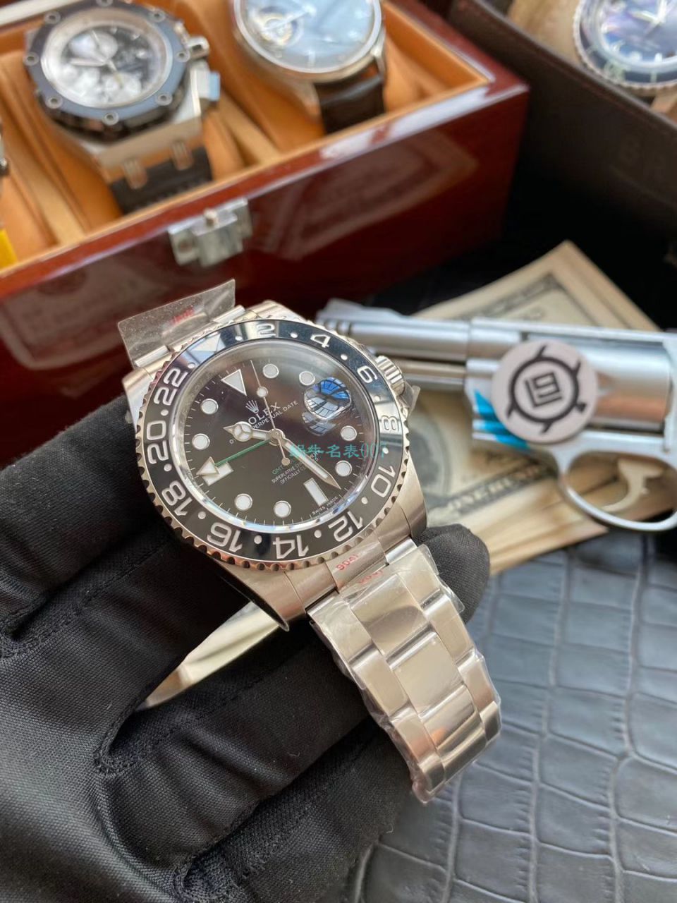 V9厂高精仿手表劳力士格林尼治型II系列116710LN-78200腕表(绿针) / R605