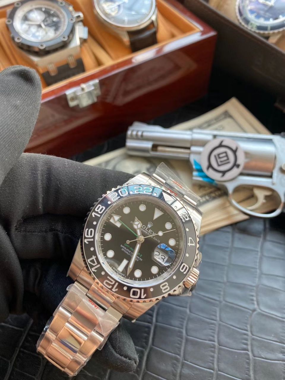V9厂高精仿手表劳力士格林尼治型II系列116710LN-78200腕表(绿针) / R605