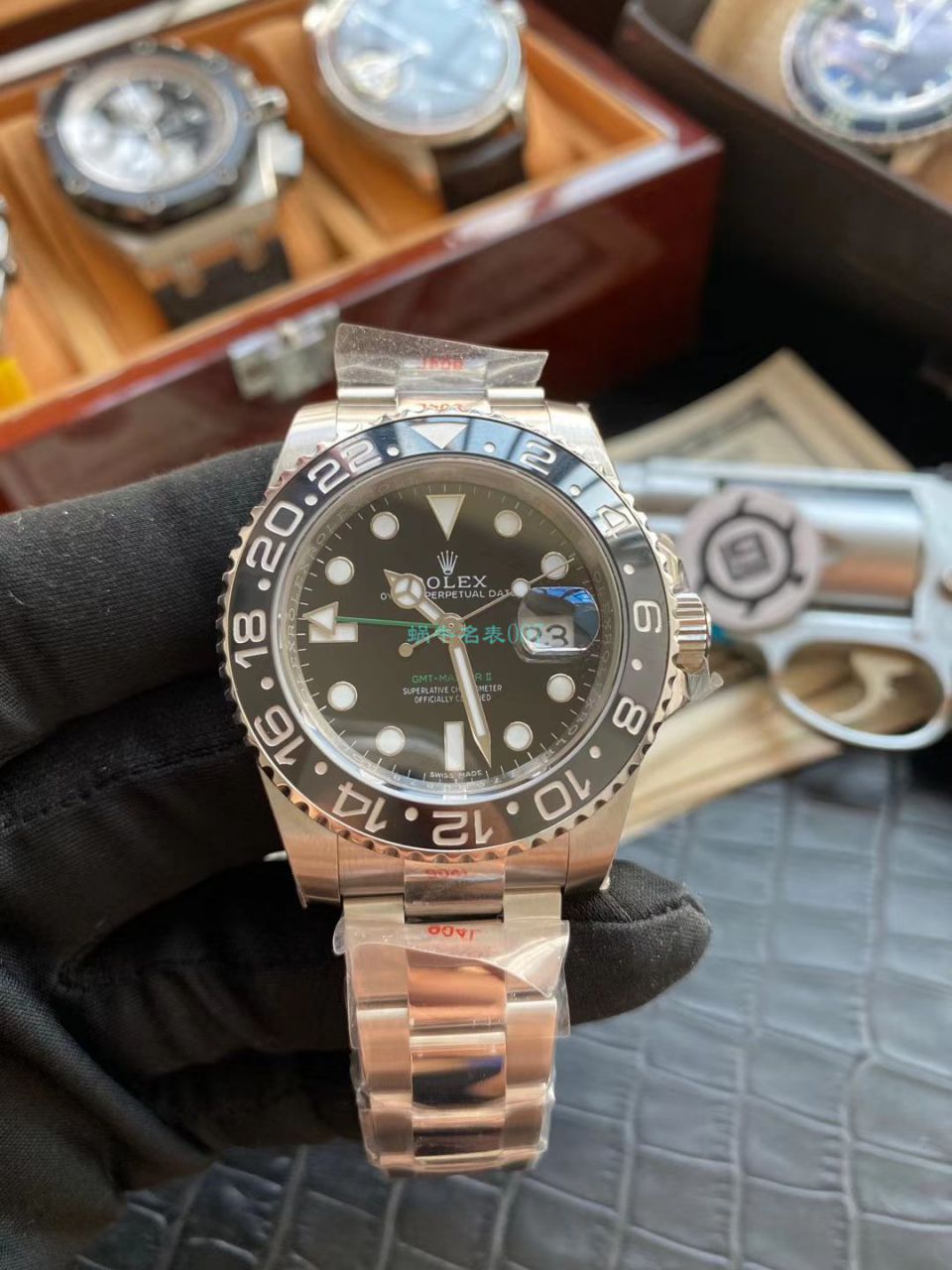 V9厂高精仿手表劳力士格林尼治型II系列116710LN-78200腕表(绿针) / R605