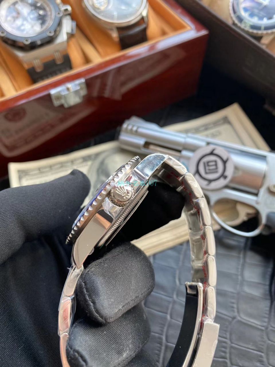 V9厂高精仿手表劳力士格林尼治型II系列116710LN-78200腕表(绿针) / R605