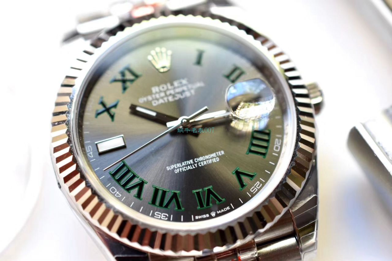 RE厂顶级复刻高仿手表劳力士日志型系列m126334-0022绿萝腕表 / R607