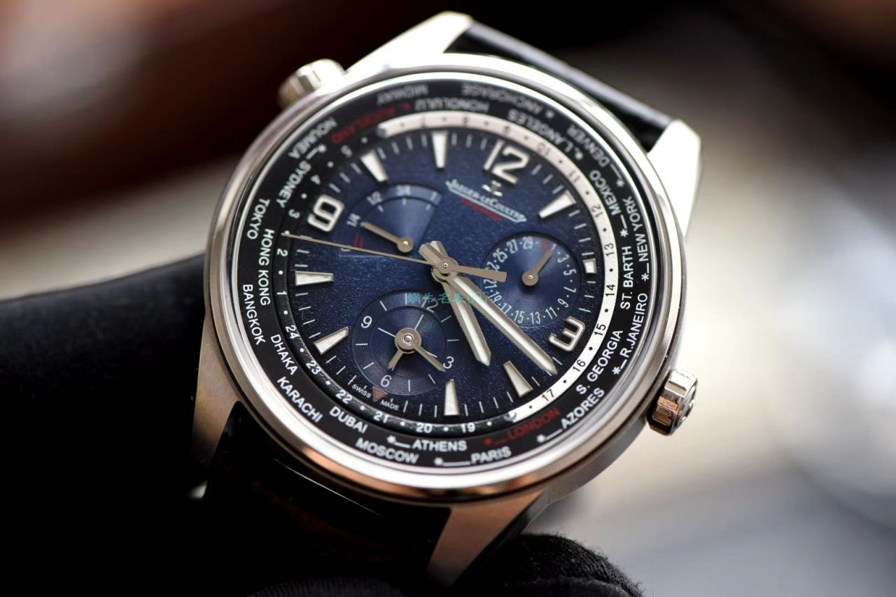 视频评测ZF厂顶级复刻高仿手表积家北宸地理学家世界时904847J腕表 / JJ179