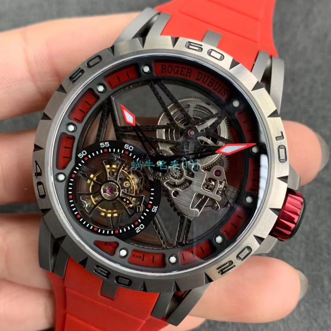 BBR厂顶级复刻高仿陀飞轮罗杰杜彼EXCALIBUR（王者系列）系列RDDBEX0479蓝面表带腕表 / LJ066
