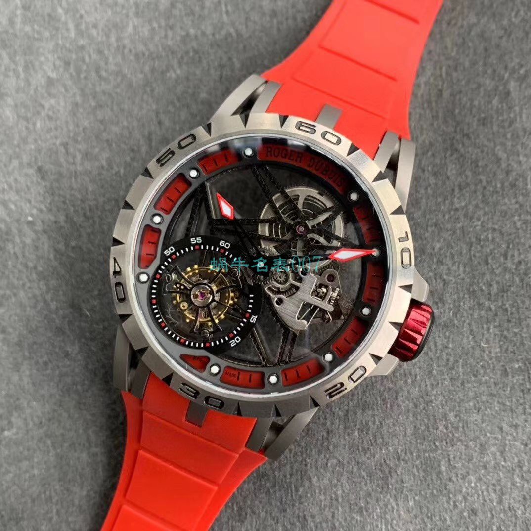 BBR厂顶级复刻高仿陀飞轮罗杰杜彼EXCALIBUR（王者系列）系列RDDBEX0479蓝面表带腕表 / LJ066