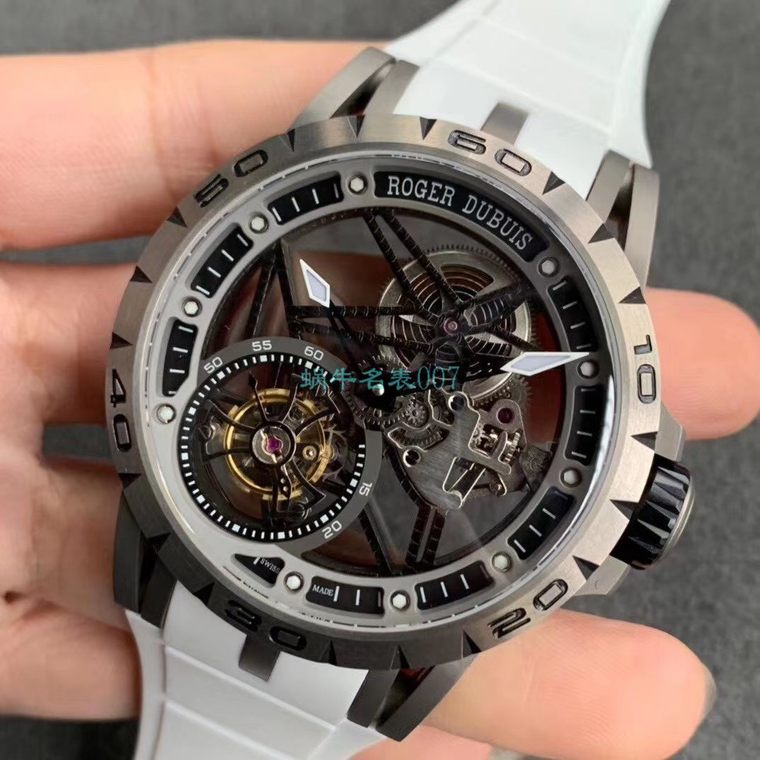 BBR厂顶级复刻高仿陀飞轮罗杰杜彼EXCALIBUR（王者系列）系列RDDBEX0479蓝面表带腕表 / LJ066