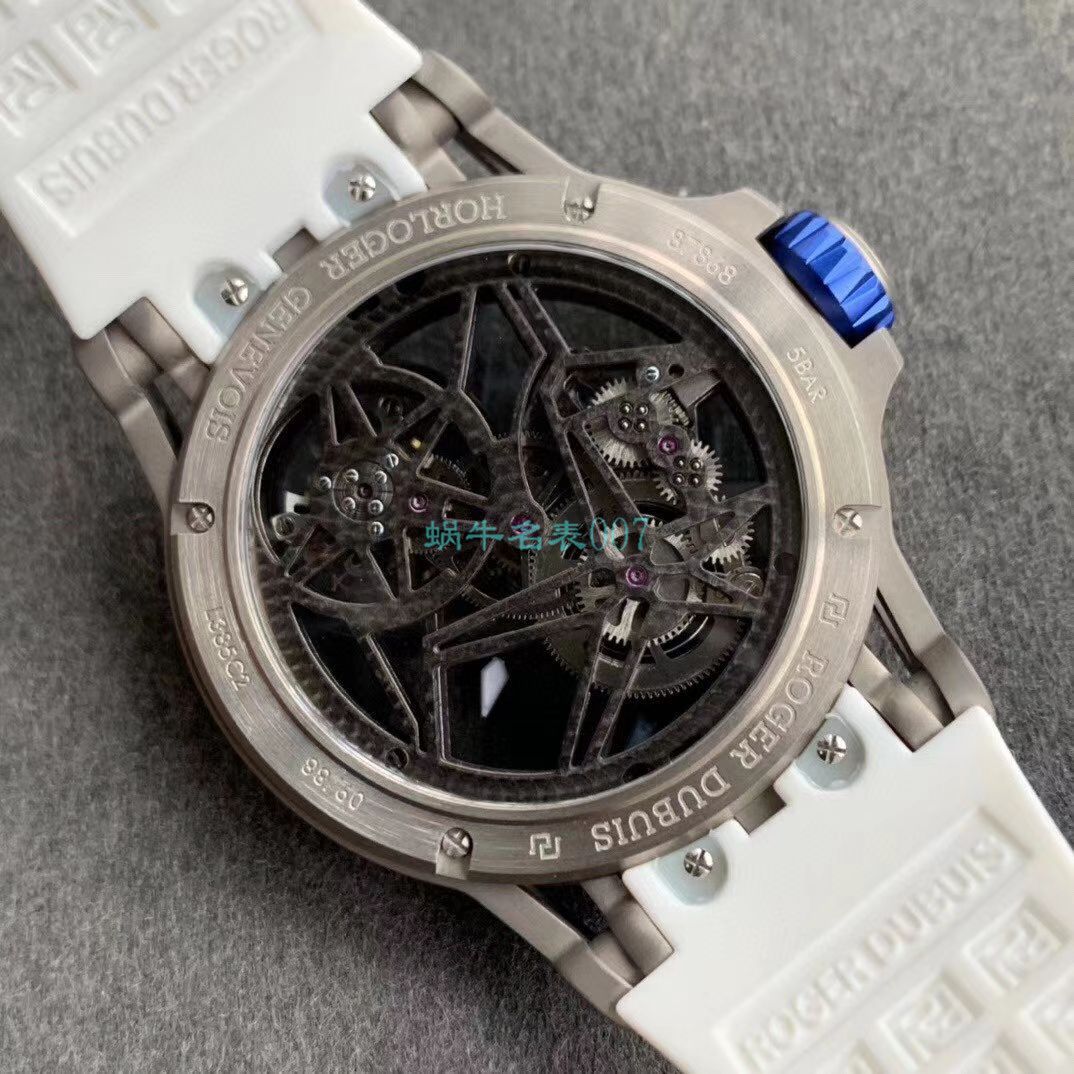 BBR厂顶级复刻高仿陀飞轮罗杰杜彼EXCALIBUR（王者系列）系列RDDBEX0479蓝面表带腕表 / LJ066