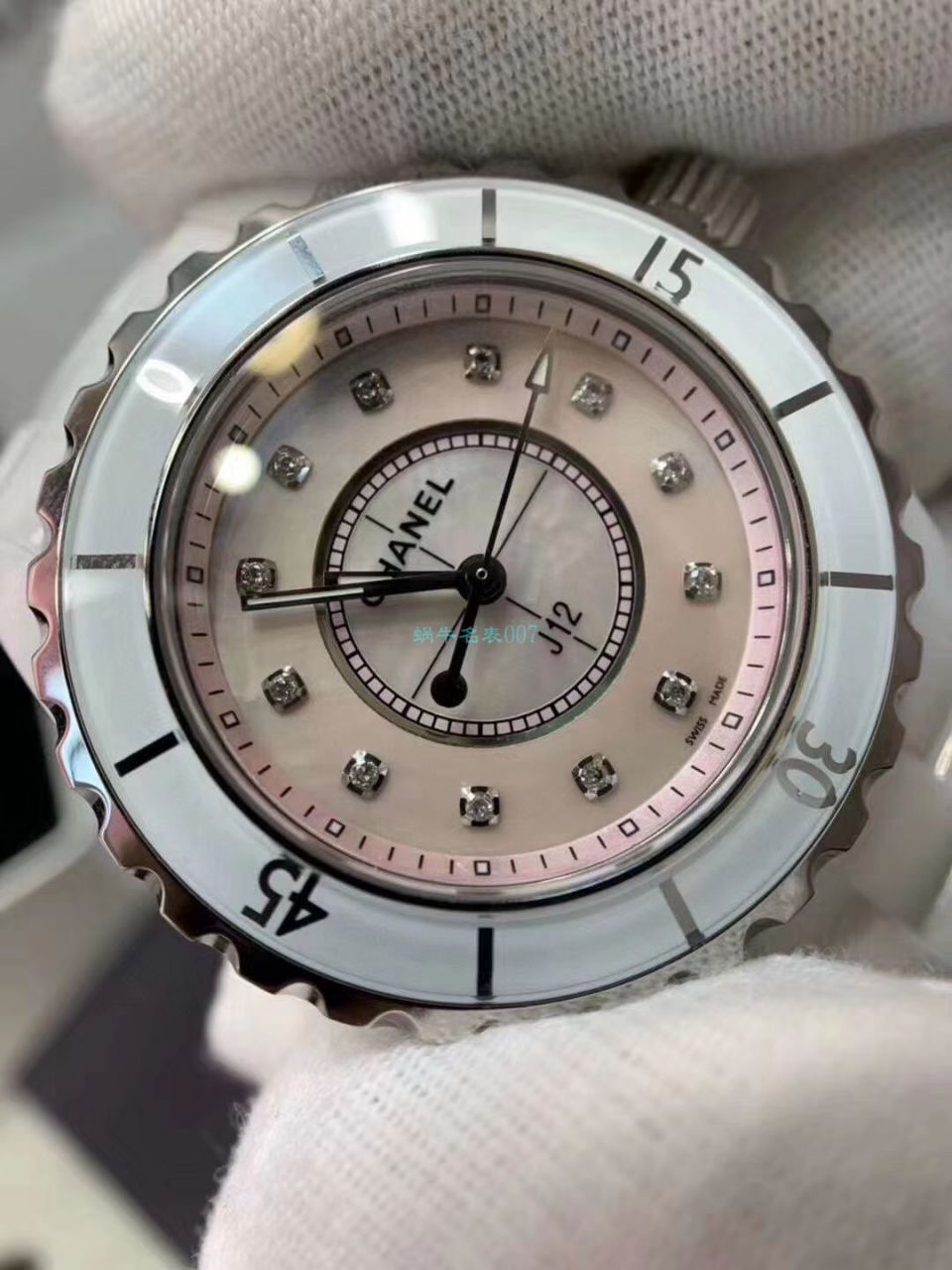 独家原单专柜一致香奈儿经典J12系列女士腕表H5704，H5513钻石款 / X056