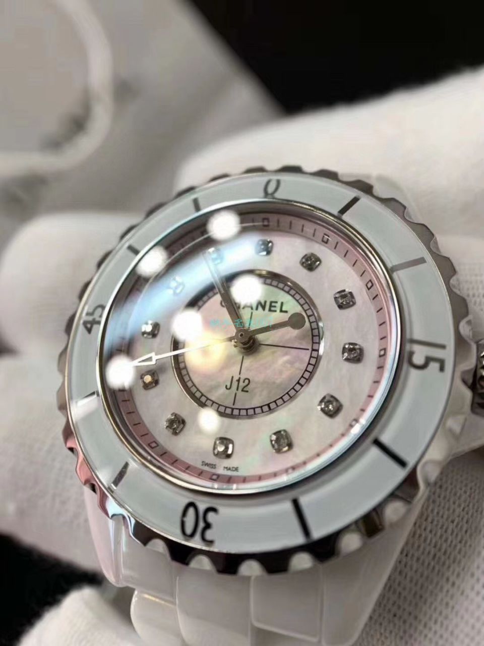 独家原单专柜一致香奈儿经典J12系列女士腕表H5704，H5513钻石款 / X056