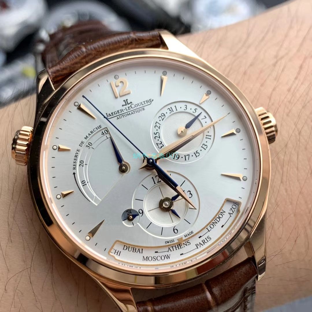 【视频评测ZF厂积家复刻高仿表】积家大师系列地理学家1422521腕表 / JJ156