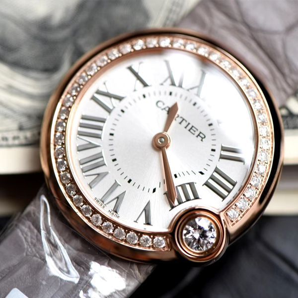 高端定制真钻女表卡地亚B顶级复刻高仿ALLON BLANC DE CARTIER系列WJBL0008腕表