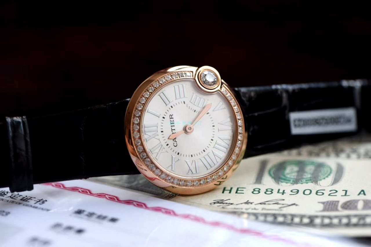 高端定制真钻女表卡地亚复刻高仿BALLON BLANC DE CARTIER系列WJBL0005腕表 / K282