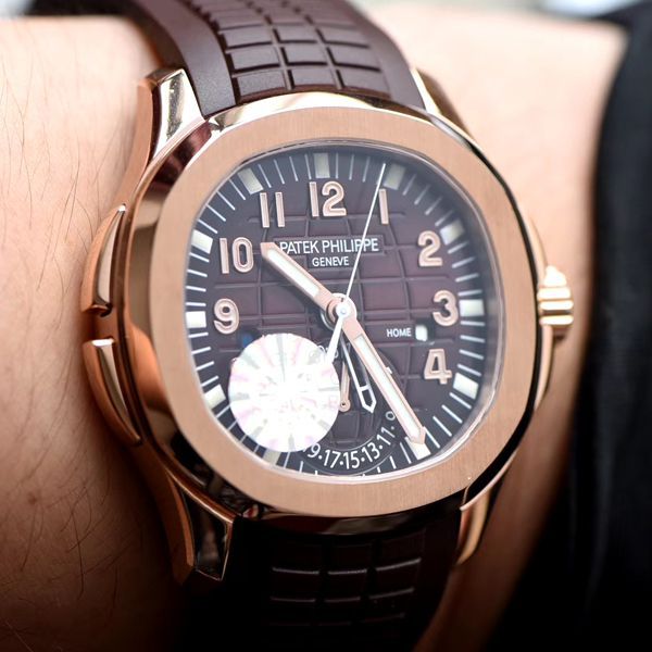 视频评测GR厂V2版高仿手表百达翡丽AQUANAUT系列5164R-001，5164A-001腕表