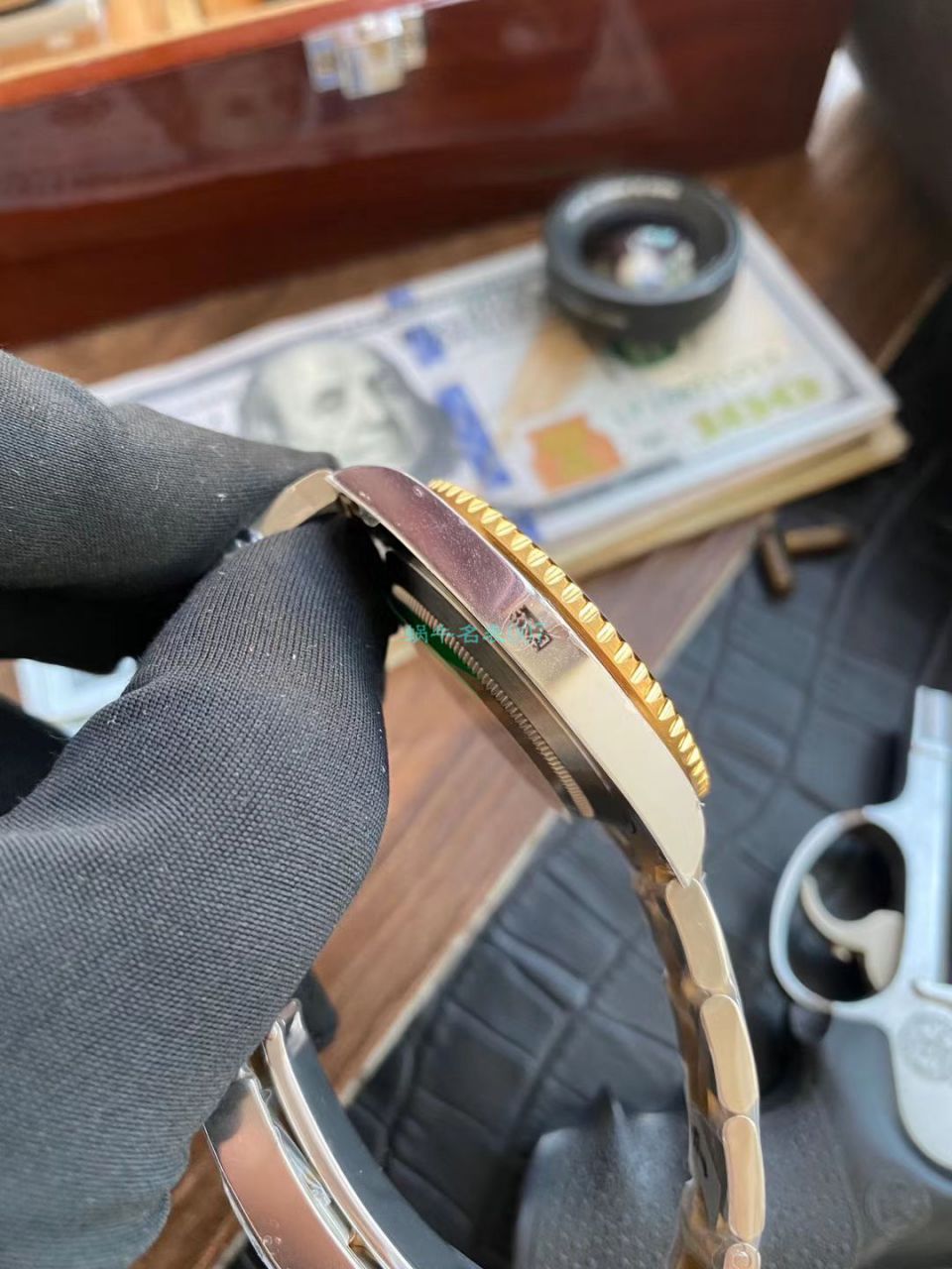 VR厂劳力士复刻高仿包金手表潜航者型间金蓝水鬼116613LB-97203 蓝盘腕表 / R613