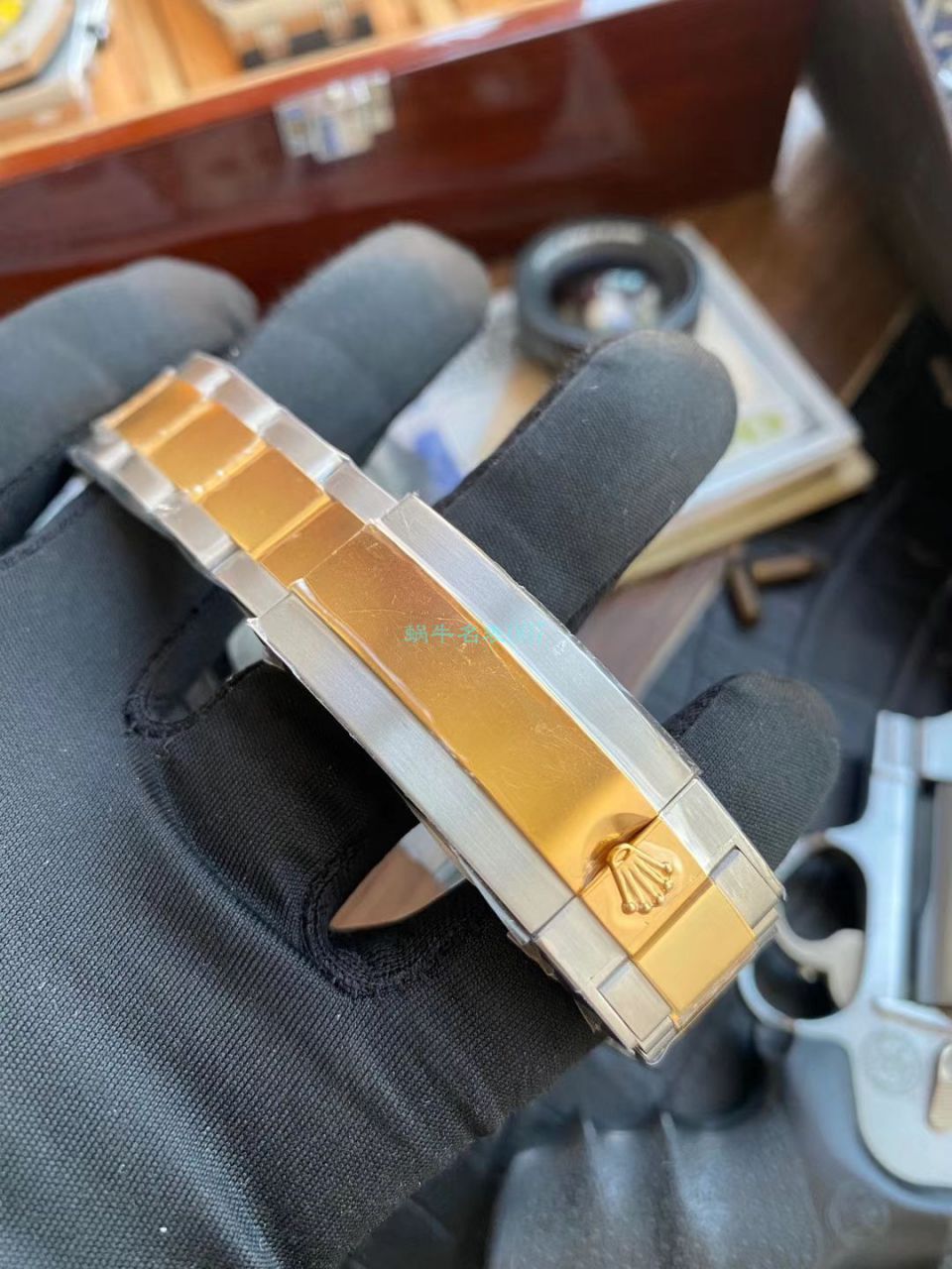 VR厂劳力士复刻高仿包金手表潜航者型间金蓝水鬼116613LB-97203 蓝盘腕表 / R613