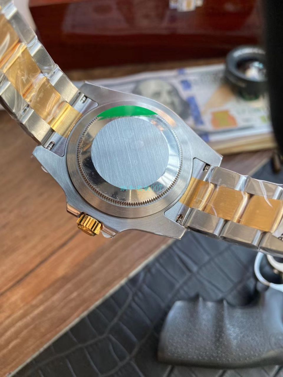 VR厂劳力士复刻高仿包金手表潜航者型间金蓝水鬼116613LB-97203 蓝盘腕表 / R613