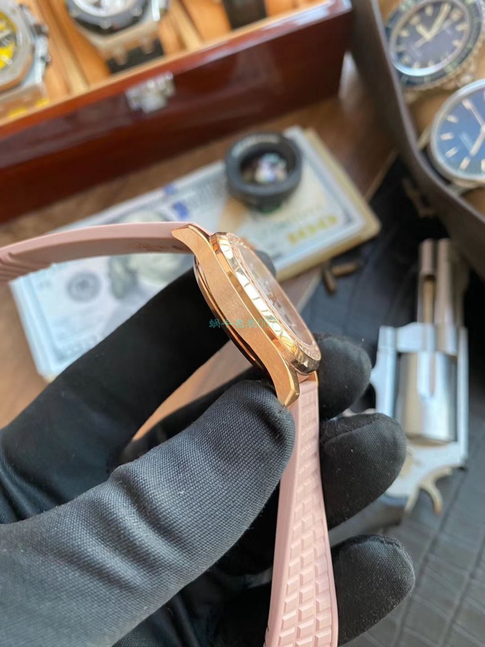 PPF厂最美豆沙面高仿手表百达翡丽AQUANAUT女表5072R-001腕表 / BD301