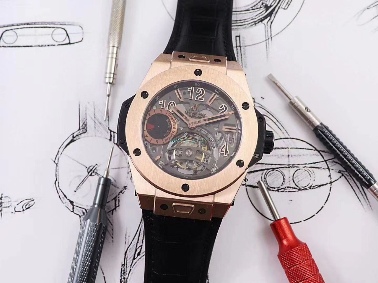 MJ厂高仿宇舶陀飞轮手表405.MX.0138.RX，405.OX.0138.LR，405.CI.0110.RX腕表 / YB097