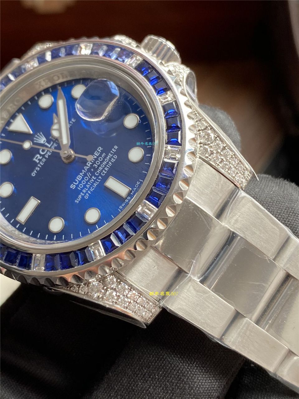 独家【定制真钻蓝水鬼罗志祥同款】劳力士顶级复刻高仿潜航者型116619LB-97209手表 / R620