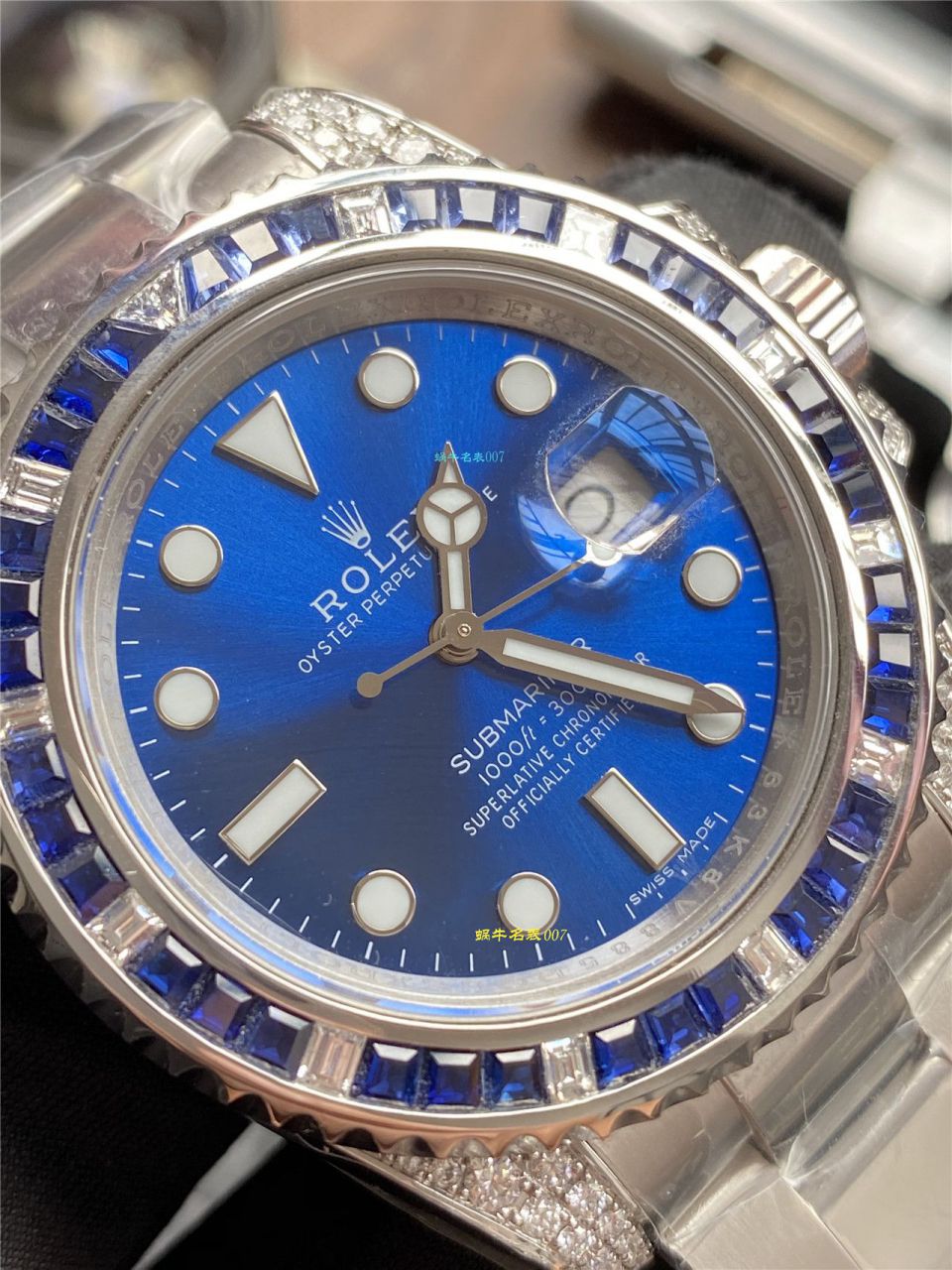 独家【定制真钻蓝水鬼罗志祥同款】劳力士顶级复刻高仿潜航者型116619LB-97209手表 / R620