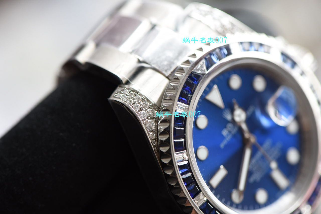 独家【定制真钻蓝水鬼罗志祥同款】劳力士顶级复刻高仿潜航者型116619LB-97209手表 / R620