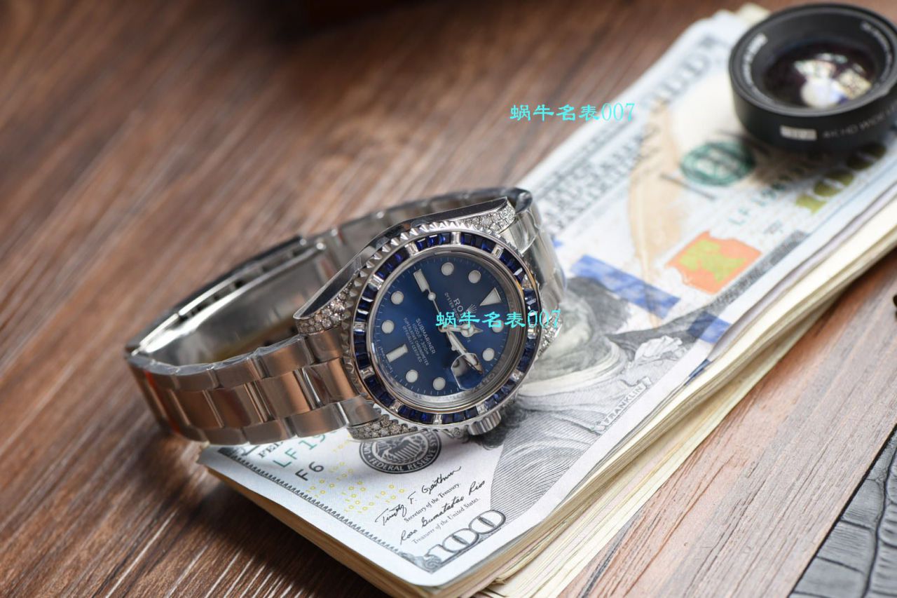 独家【定制真钻蓝水鬼罗志祥同款】劳力士顶级复刻高仿潜航者型116619LB-97209手表 / R620