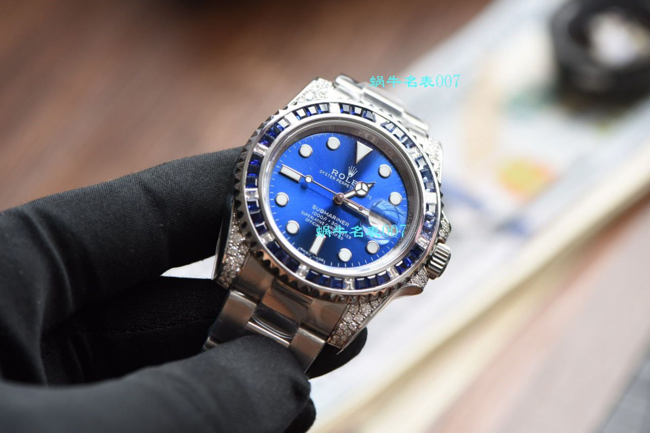 独家【定制真钻蓝水鬼罗志祥同款】劳力士顶级复刻高仿潜航者型116619LB-97209手表 / R620