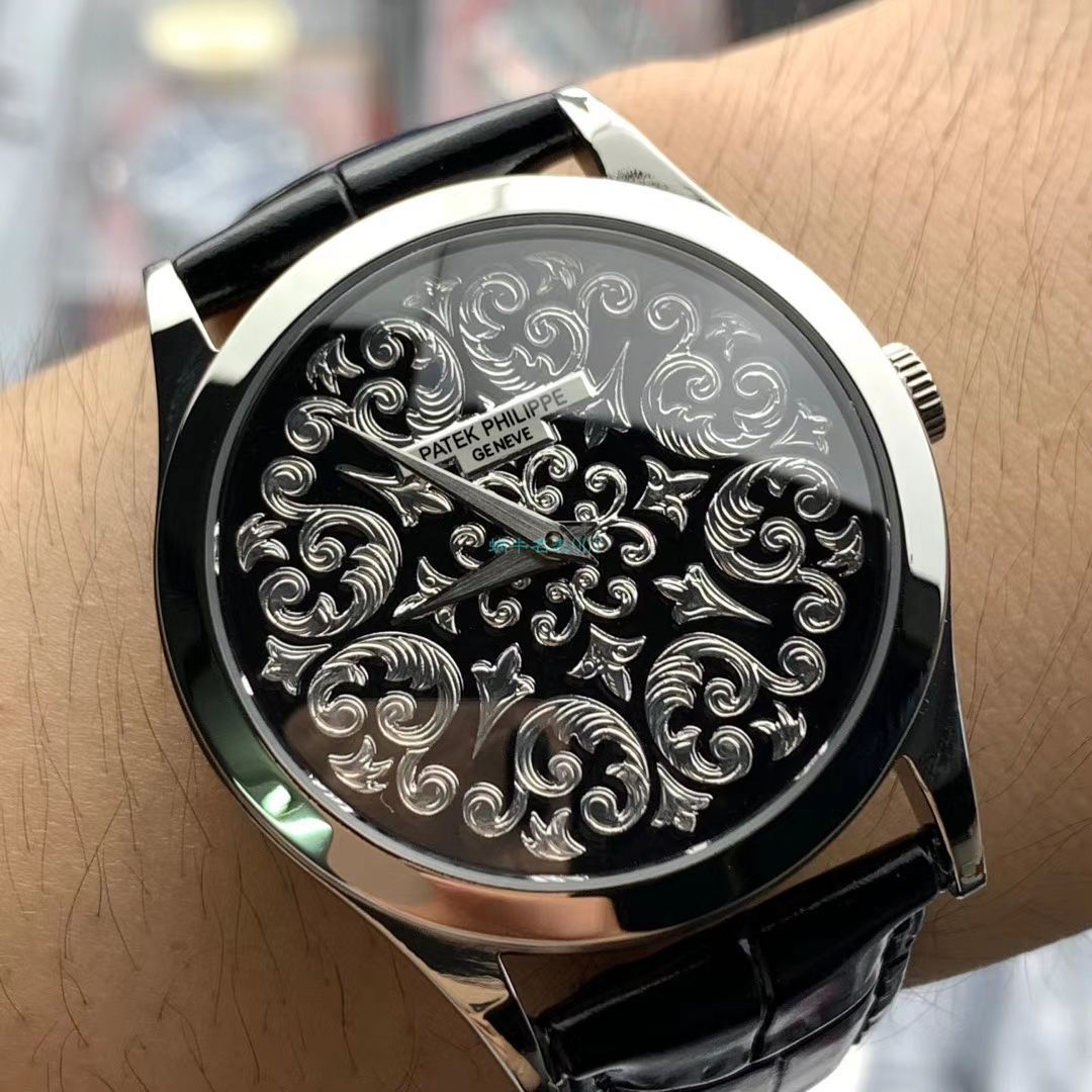 FL厂百达翡丽高仿手表古典表系列5088/100P藤蔓花纹 / BD311