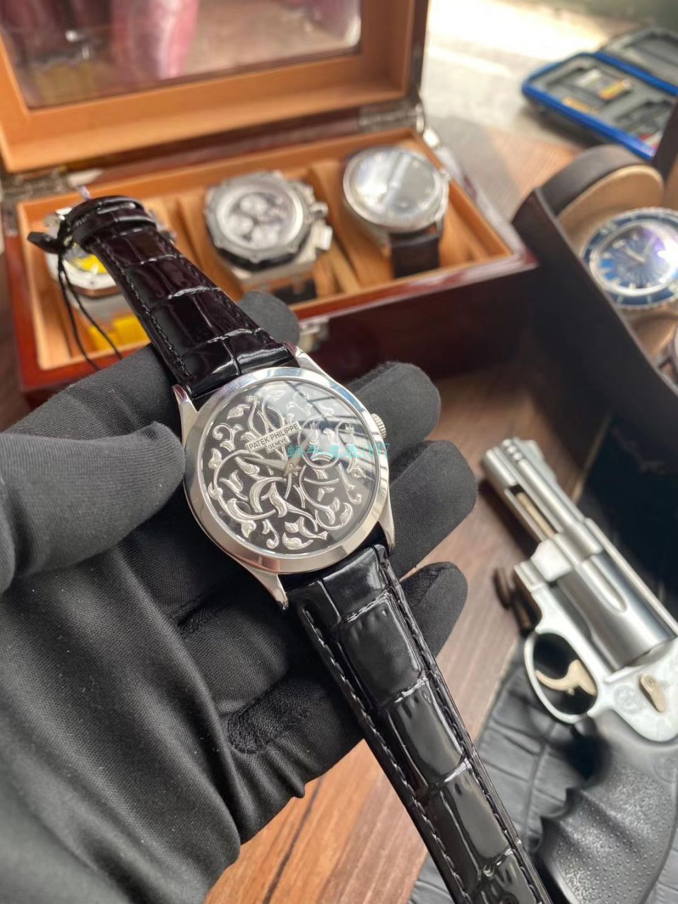 FL厂百达翡丽高仿手表古典表系列5088/100P藤蔓花纹 / BD311