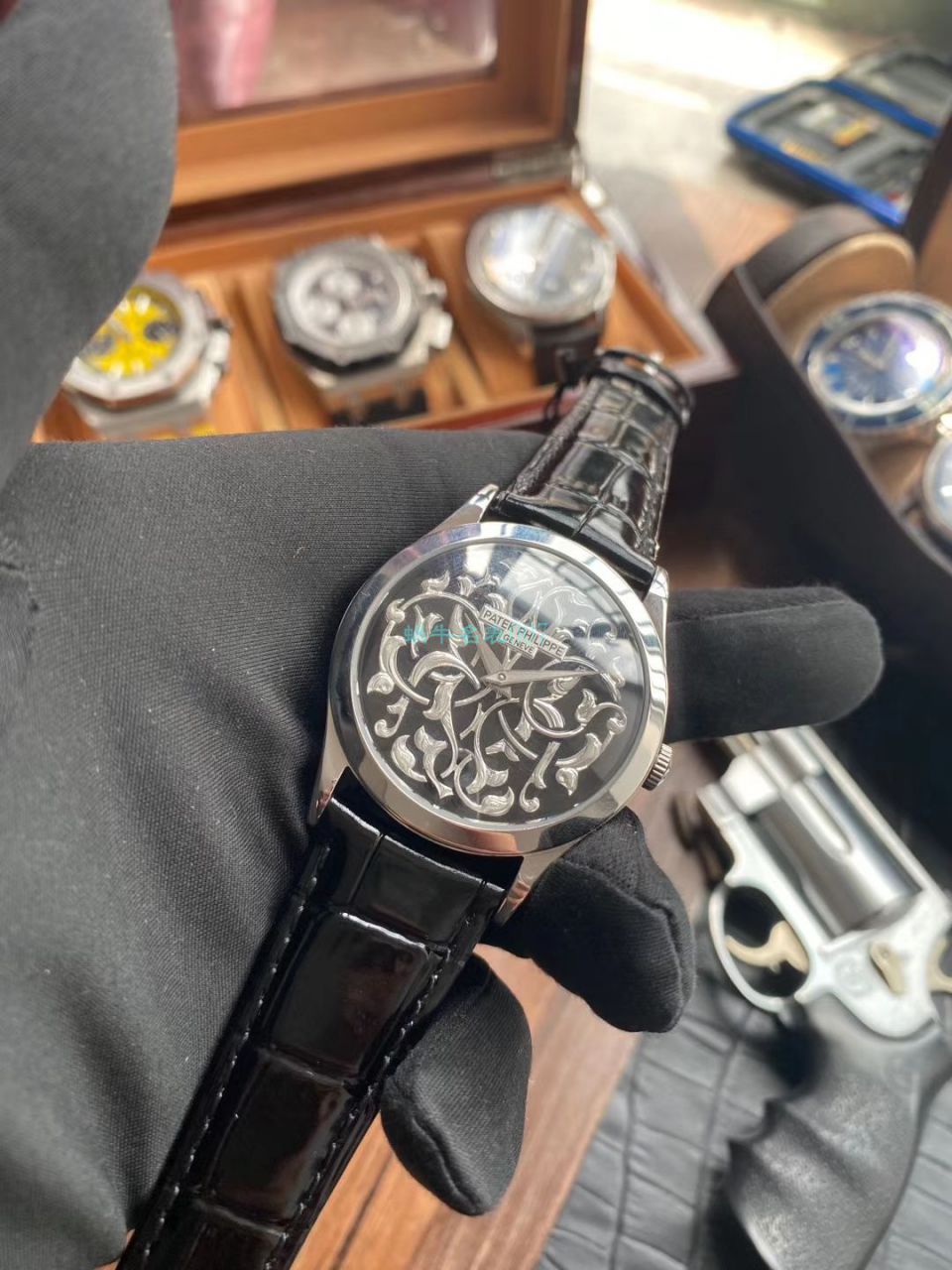 FL厂百达翡丽高仿手表古典表系列5088/100P藤蔓花纹 / BD311