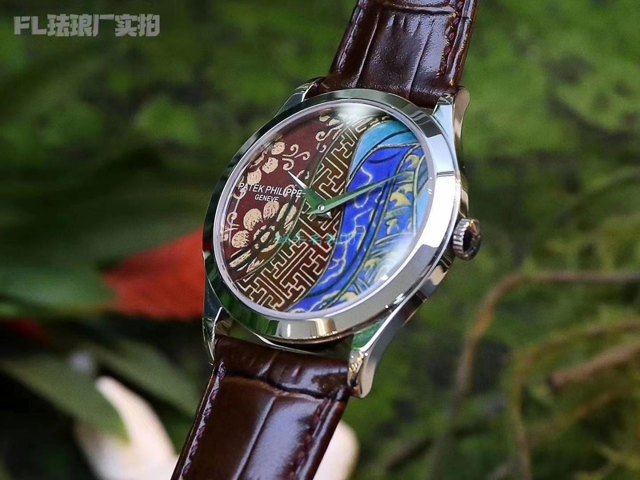 FL厂顶级复刻高仿手表百达翡丽珍稀工艺珐琅5077P-102《不丹六面织品》，5077P-103《不丹八面织品》腕表 / BD316