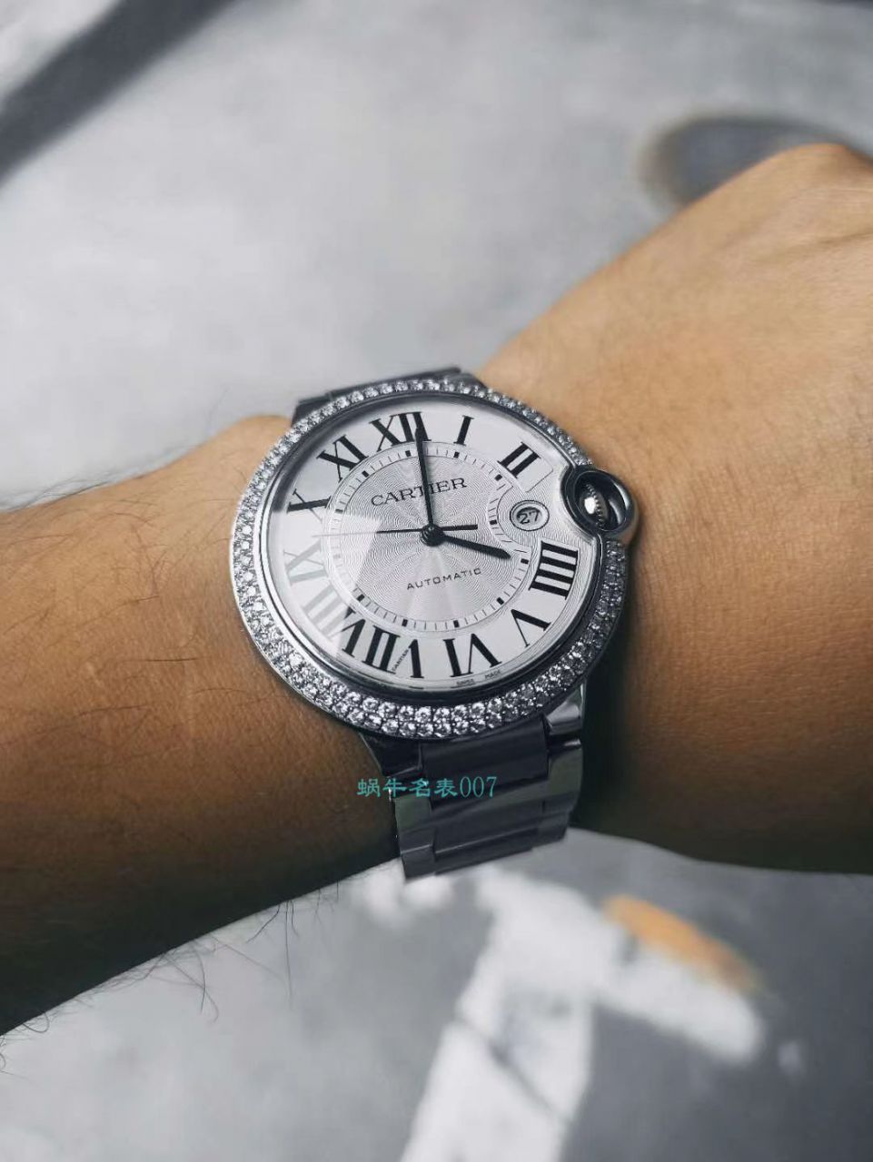 【后加工高端定制真钻】卡地亚蓝气球顶级复刻高仿WE9009Z3男士手表42毫米腕表  / K302B