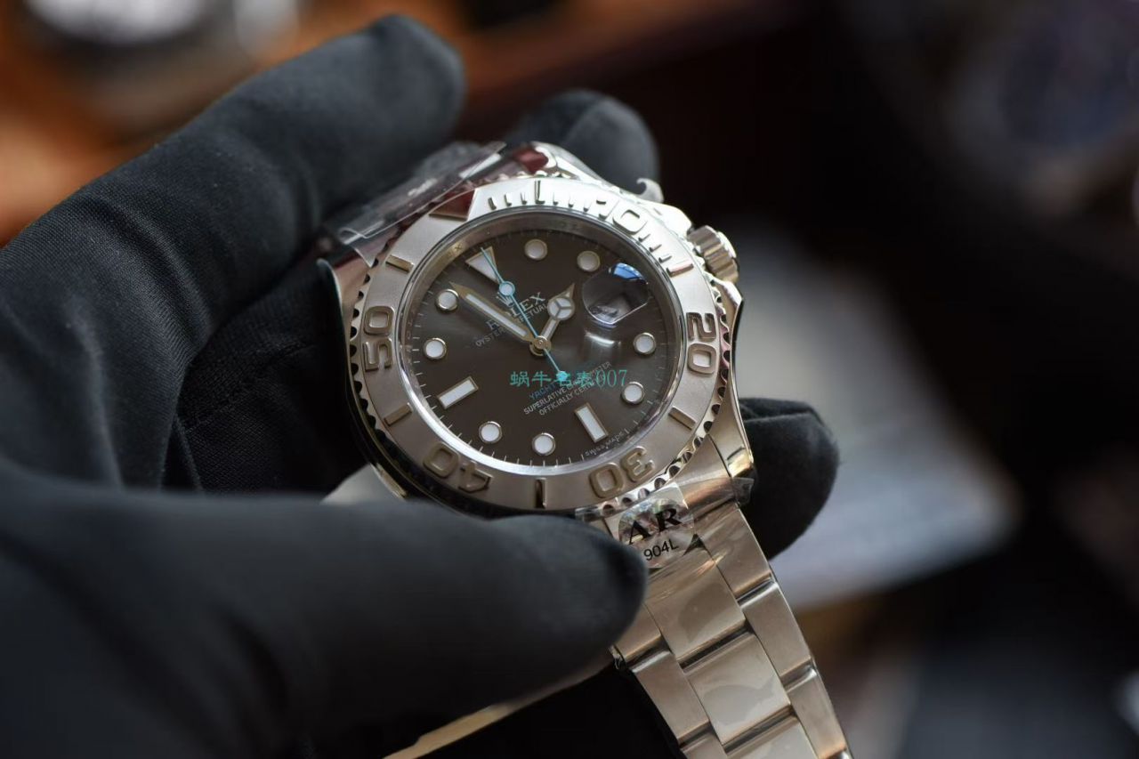 【视频评测】AR厂1比1高精仿手表劳力士游艇名仕型系列116622-78760 银盘腕表 / R638