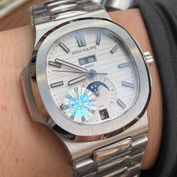 GR厂百达翡丽鹦鹉螺复刻高仿手表V2版本5726/1A-010腕表