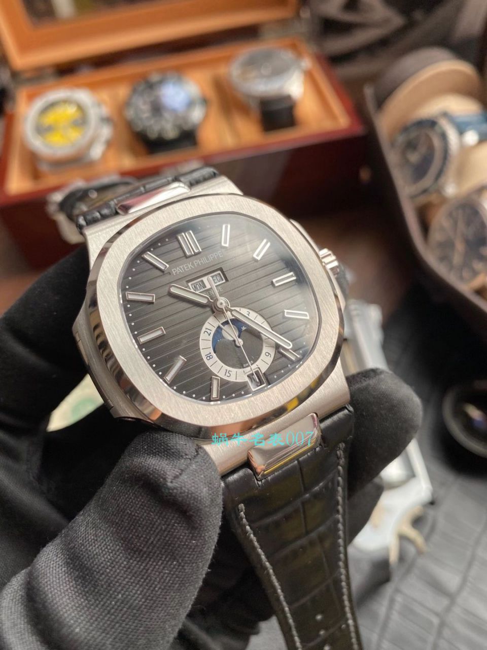 GR厂百达翡丽鹦鹉螺1比1精仿手表V2版本5726A-001真月相 / BD325